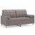 Canapea cu 2 locuri cu pernuțe, gri taupe, 140 cm, textil GartenMobel Dekor