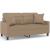 Canapea cu 2 locuri cu pernuțe, cappuccino, 140 cm, piele eco. GartenMobel Dekor