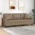 Canapea cu 3 locuri cu pernuțe, cappuccino, 180 cm, piele eco. GartenMobel Dekor