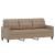 Canapea cu 3 locuri cu pernuțe, cappuccino, 180 cm, piele eco. GartenMobel Dekor
