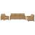 Set de canapele cu perne, 3 piese, maro, catifea GartenMobel Dekor