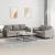 Set de canapele cu perne, 2 piese, gri taupe, textil GartenMobel Dekor