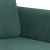 Set canapea cu perne, 2 piese, verde închis, catifea GartenMobel Dekor