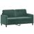 Set canapea cu perne, 2 piese, verde închis, catifea GartenMobel Dekor