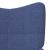 Scaun de relaxare cu taburet, albastru, textil GartenMobel Dekor