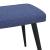 Scaun de relaxare cu taburet, albastru, textil GartenMobel Dekor