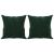 Perne decorative, 2 buc., verde închis, 40x40 cm, catifea GartenMobel Dekor