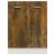 Dulap inferior, stejar fumuriu, 60x46x81,5 cm, lemn prelucrat GartenMobel Dekor