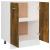 Dulap inferior, stejar fumuriu, 60x46x81,5 cm, lemn prelucrat GartenMobel Dekor