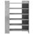 Pantofar, gri beton, 74,5x37,5x100 cm, lemn prelucrat GartenMobel Dekor