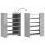 Pantofar, gri beton, 74,5x37,5x100 cm, lemn prelucrat GartenMobel Dekor