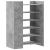 Pantofar, gri beton, 74,5x37,5x100 cm, lemn prelucrat GartenMobel Dekor