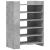 Pantofar, gri beton, 74,5x37,5x100 cm, lemn prelucrat GartenMobel Dekor