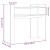 Masă consolă, alb, 100x35x90 cm, lemn prelucrat GartenMobel Dekor
