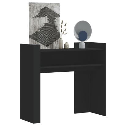Măsuță consolă, negru, 100x35x90 cm, lemn prelucrat GartenMobel Dekor