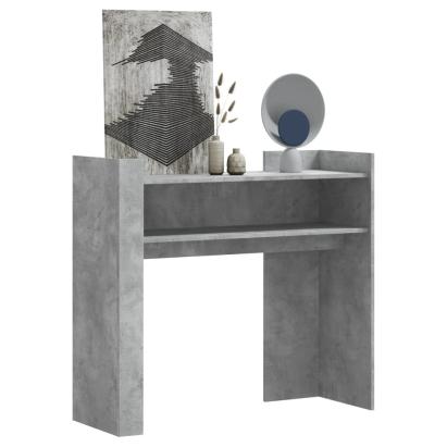 Masă consolă, gri beton, 100x35x90 cm, lemn prelucrat GartenMobel Dekor