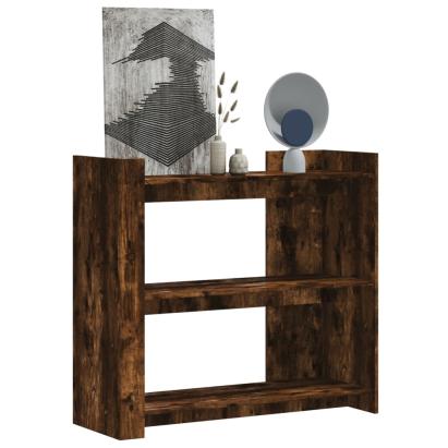 Măsuță consolă, stejar fumuriu, 100x35x90 cm, lemn prelucrat GartenMobel Dekor