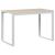 Birou de calculator, alb/stejar, 110x60x73 cm, lemn prelucrat GartenMobel Dekor
