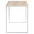 Birou de calculator, alb/stejar, 110x60x73 cm, lemn prelucrat GartenMobel Dekor