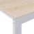 Birou de calculator, alb/stejar, 110x60x73 cm, lemn prelucrat GartenMobel Dekor