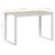Birou de calculator, alb/stejar, 110x60x73 cm, lemn prelucrat GartenMobel Dekor