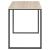 Birou de calculator, negru/stejar, 110x60x73 cm, lemn prelucrat GartenMobel Dekor
