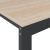 Birou de calculator, negru/stejar, 110x60x73 cm, lemn prelucrat GartenMobel Dekor