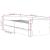 Cadru de pat cu sertare, gri beton, 100x200 cm GartenMobel Dekor