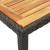 Set mobilier de grădină cu perne, 5 piese, negru, poliratan GartenMobel Dekor
