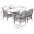 Set mobilier de grădină cu perne, 5 piese, bej, poliratan GartenMobel Dekor
