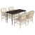 Set mobilier de grădină cu perne, 5 piese, bej, poliratan GartenMobel Dekor