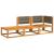 Set de canapele de grădină cu perne, 3 piese, lemn masiv acacia GartenMobel Dekor