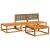 Set canapele de grădină cu perne, 4 piese, lemn masiv de acacia GartenMobel Dekor