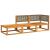 Set de canapele de grădină cu perne, 3 piese, lemn masiv acacia GartenMobel Dekor