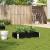 Jardinieră de grădină, negru, 100x50 cm, lemn masiv pin GartenMobel Dekor