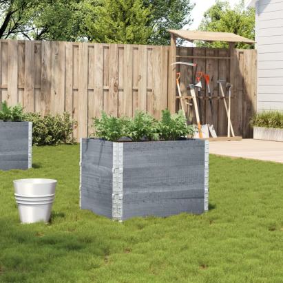 Jardinieră de grădină, gri, 80x60 cm, lemn masiv pin GartenMobel Dekor