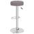 Scaune de bar, 2 buc., gri taupe, material textil GartenMobel Dekor