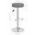 Scaune de bar, 2 buc., gri taupe, material textil GartenMobel Dekor