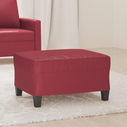 Taburet, roșu vin, 70x55x41 cm, piele ecologică GartenMobel Dekor
