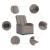 Fotoliu rabatabil, gri taupe, material textil GartenMobel Dekor