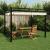 Foișor de grădină acoperiș retractabil crem 3x3 m aluminiu GartenMobel Dekor