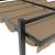 Foișor de grădină acoperiș retractabil gri taupe 3x3 m aluminiu GartenMobel Dekor