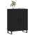 Dulap, negru, 69,5x34x90 cm, lemn compozit GartenMobel Dekor