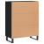 Dulap, negru, 69,5x34x90 cm, lemn compozit GartenMobel Dekor