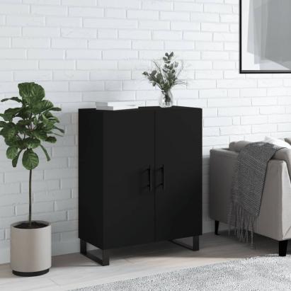 Dulap, negru, 69,5x34x90 cm, lemn compozit GartenMobel Dekor