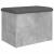 Bancă de depozitare, gri beton, 62x42x45 cm, lemn prelucrat GartenMobel Dekor