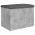 Bancă de depozitare, gri beton, 62x42x45 cm, lemn prelucrat GartenMobel Dekor