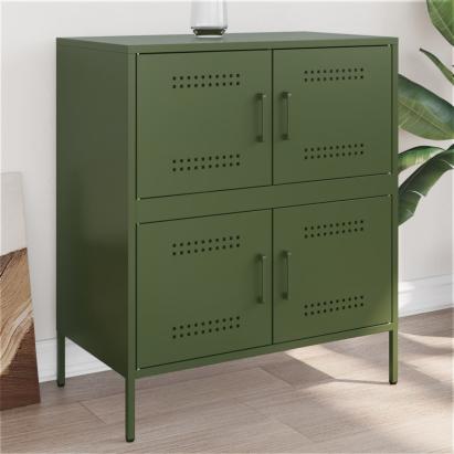 Dulap, verde măsliniu, 68x39x79 cm, oțel GartenMobel Dekor