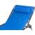 Sezlong pentru gradina, metalic, reglabil, cu tetiera, buzunar lateral, albastru, 188x55x27 cm, Bogota GartenVIP DiyLine