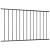 Panou de gard, negru, 1,7 x 1 m, oțel vopsit electrostatic GartenMobel Dekor